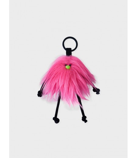 Coller Mini Furry Doll Keyring Pink