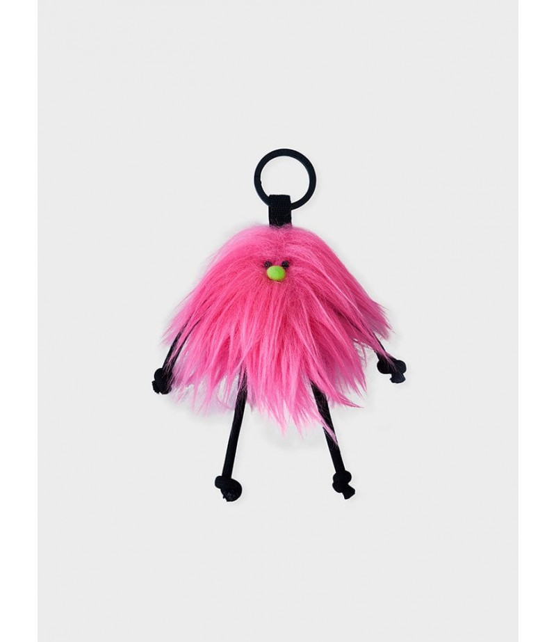 Coller Mini Furry Doll Keyring Pink